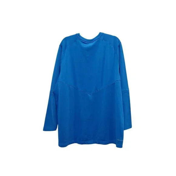 Nike Dri Fit Tribe Football Long Sleeve Jersey Pullover 2XL Blue Performance - Picture 2 of 12